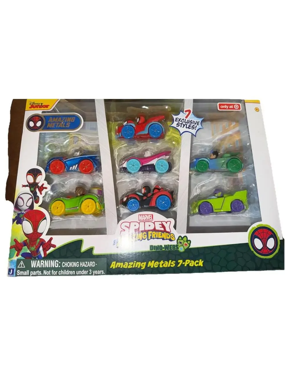 Marvel Spidey & His Amazing Friends Amazing Metals Exclusive 7pk 6-Inch Diecast